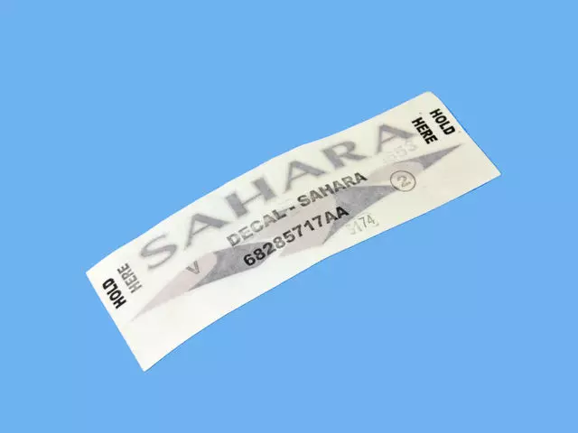 68285717AA - Exterior Ornamentation: Decal for Jeep: Wrangler, Wrangler JK Image