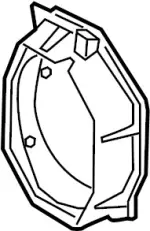 281673JA0A - Body: Front Dr Speaker Bracket for INFINITI: JX35, QX60 Image