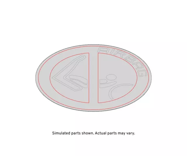 93290951 - : Air Bag Label for Cadillac: ATS, CT4, CT5, CTS | Chevrolet: Camaro, Captiva Sport, Corvette, Impala Image