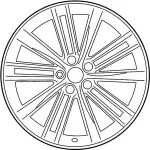 D0C005CA4A - : Wheel, Alloy for INFINITI: Q60 Image