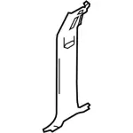 9L3Z1624347BA - Body: Center Pillar Trim for Ford Image