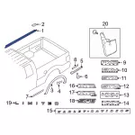 7L3Z84291A40AA - Body: Upper Molding for Ford: F-150 Image