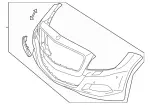 21888002409999 - : Bumper Cover for Mercedes-Benz Image