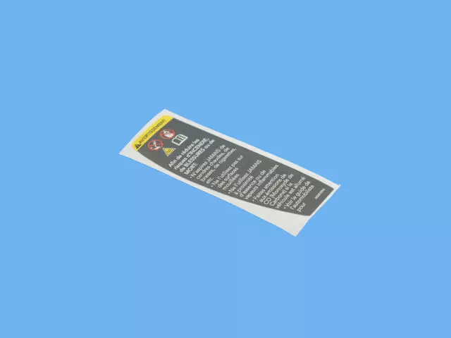 68328109AA - Labels: Warning Label, French for Mopar Image
