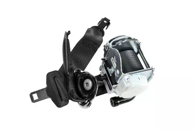 Black Driver Seat Belt with Retractor and Pre-Tensioner - GM (19328692)