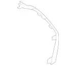 2138851507 - Detachable Parts: Trim Strip for Mercedes-Benz: E300, E350, E43 AMG, E53 AMG, E63 AMG S Image