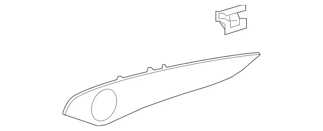 253720500164 - : Trim Strip for Mercedes-Benz: GLC300, GLC43 AMG, GLC63 AMG, GLC63 AMG S Image