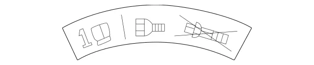 2025841238 - Tools An Accessories: Adhesive Label for Mercedes-Benz: C220, C230, C280, C320, C43 AMG, CLK430, SLK320 Image image