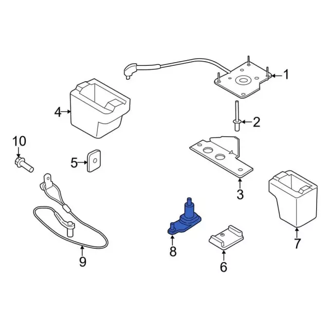 Plate Mounting - Ford (BK3Z-1424-B)