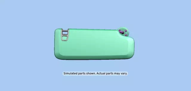 95034260 - : Light Neutral Driver Side Sun Visor for Chevrolet: Cruze Image