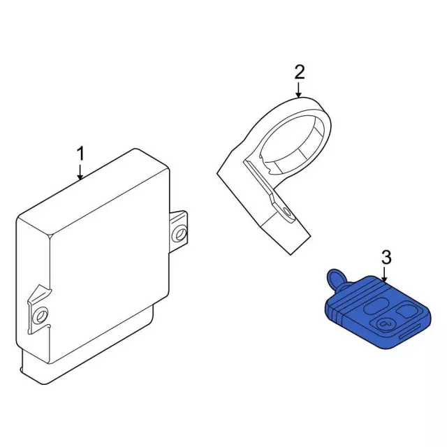 BE8Z15K601C - Electrical: Keyless Entry Transmitter for Ford: Fiesta, Transit Connect Image