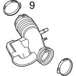 BR3Z9B659A - Engine: Air Hose for Ford: Mustang Image
