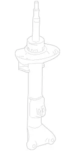 212323590064 - Springs, Suspension and Hydraulic Components: Shock-Absorber Strut for Mercedes-Benz Image