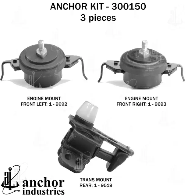 300150 - Engines &amp; Components: Anchor Engine Mount Kit for Anchor Image