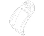 2909101403 - Driver Seat: Padding, Frt. Seat Backr for Mercedes-Benz Image