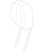 21297016807M97 - Body: Headrest for Mercedes-Benz Image