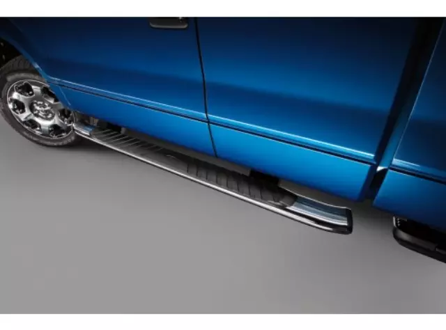 Step Bars 5in Black Aluminum - Reg Cab - Ford (6L3Z-16450-AC)