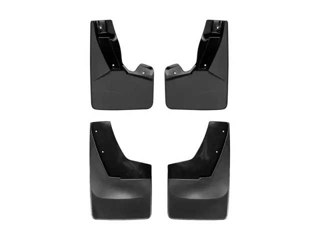 110129120038 - Accessories: Black MudFlap No-Drill DigitalFit® MudFlap Kit for WeatherTech Image