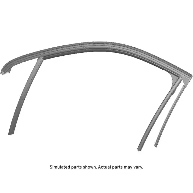 23222920 - : Part# 23222920 Driver Side Front Door Window Weatherstrip for Chevrolet: Malibu, Malibu Limited Image