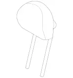 2039708350 - Driver Seat: Head Restraint for Mercedes-Benz Image
