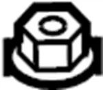 1223N001X - Suspension: Top Nut for Infiniti Image