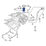 DG9Z9H307AD - Fuel System: Electric Fuel Pump for Ford: Fusion Image