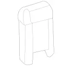 23176600288Q96 - : Lock Rod Knob for Mercedes-Benz Image