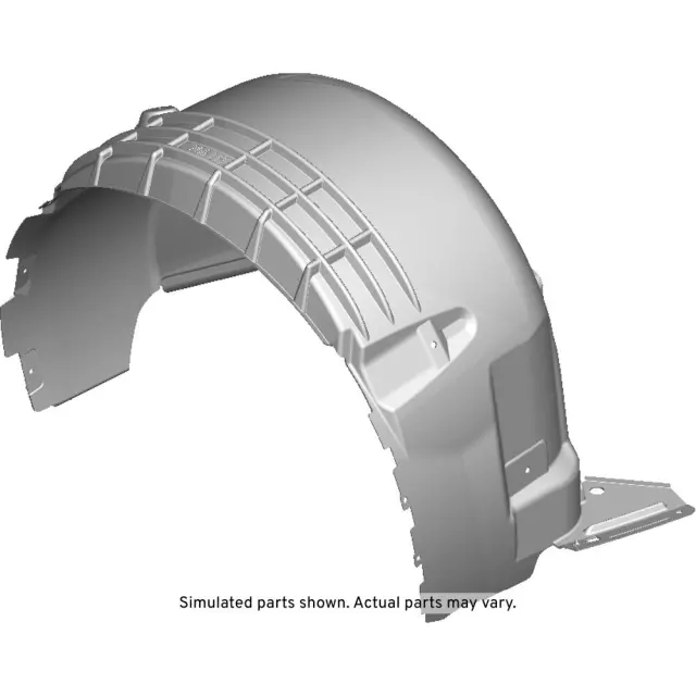 23327813 - : Rear Driver Side Wheelhouse Liner with Nuts for Chevrolet: Corvette Image