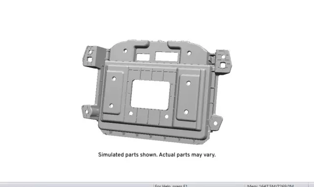 95409440 - : Jet Black Instrument Panel Upper Trim Panel Bracket for GM Image