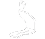 2238312100 - Heating and Ventilation: Air Duct for Mercedes-Benz: 350SD, Maybach S580, Maybach S680, S500, S580, S580e, S63 AMG E Performance Image