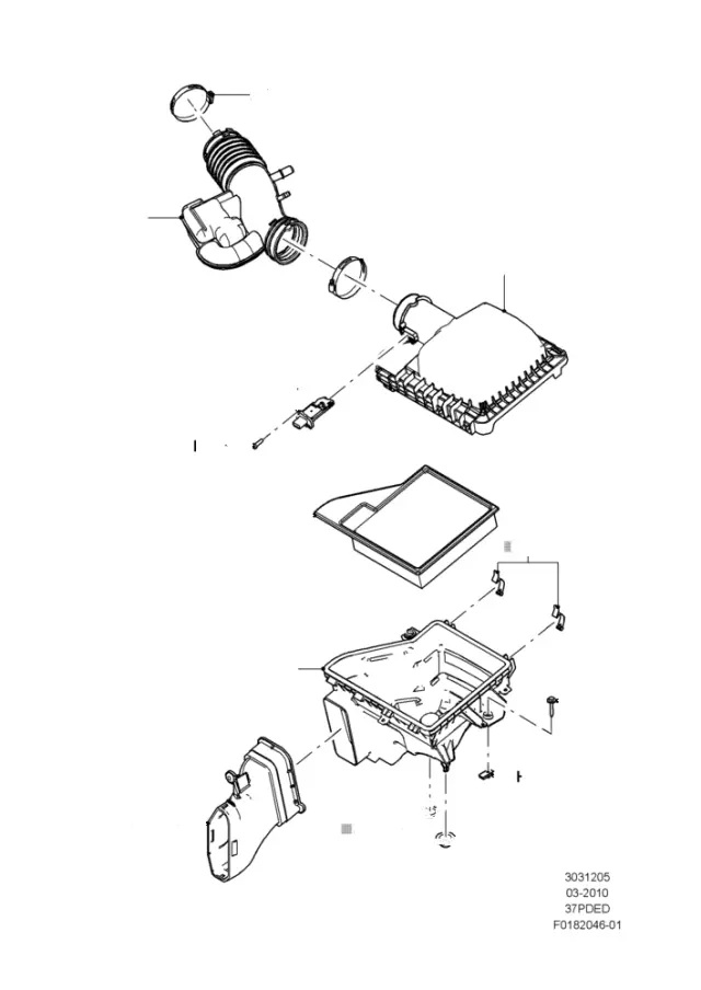 BR3Z12B579A - Engine: Air Mass Sensor for Ford Image