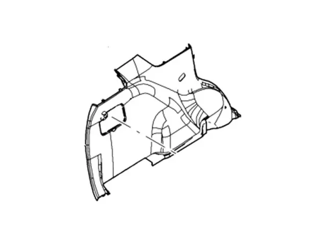 8L8Z7831013AB - Body: Lower Quarter Trim for Ford: Escape Image