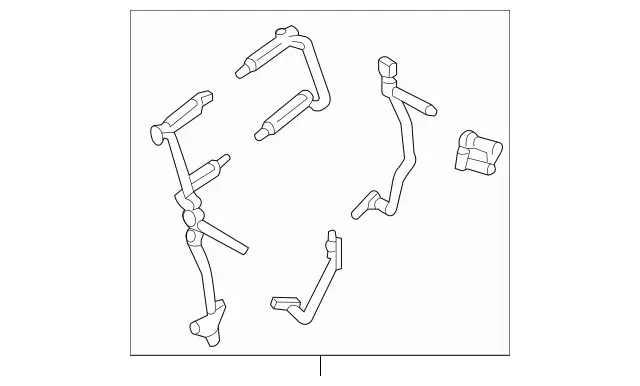 2218300833 - Heating and Ventilation: Parts Kit, Flap Control for Mercedes-Benz: Maybach S550, Maybach S560, Maybach S600, Maybach S650, S450, S550, S550e, S560, S600, S63 AMG, S65 AMG Image image