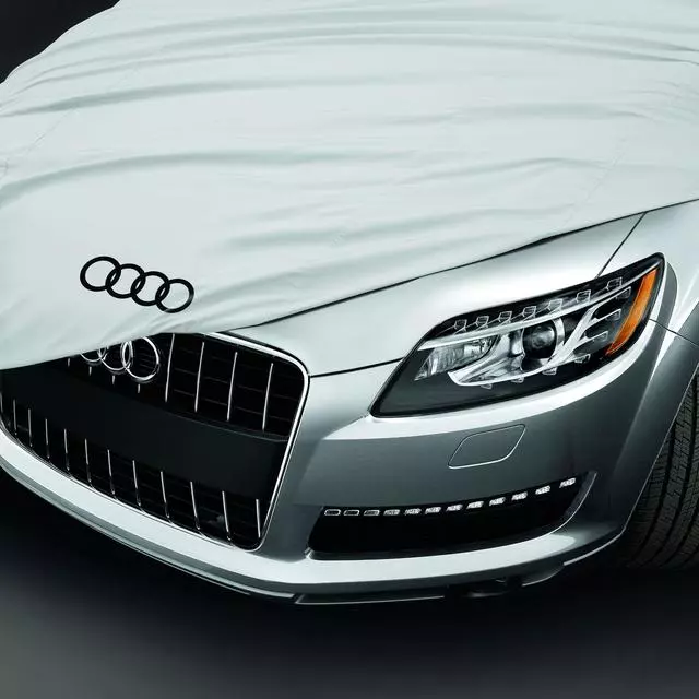 Outdoor Car Cover (2007-2015 Q7) - Silver & Black - Audi (ZAW-061-205-BC)