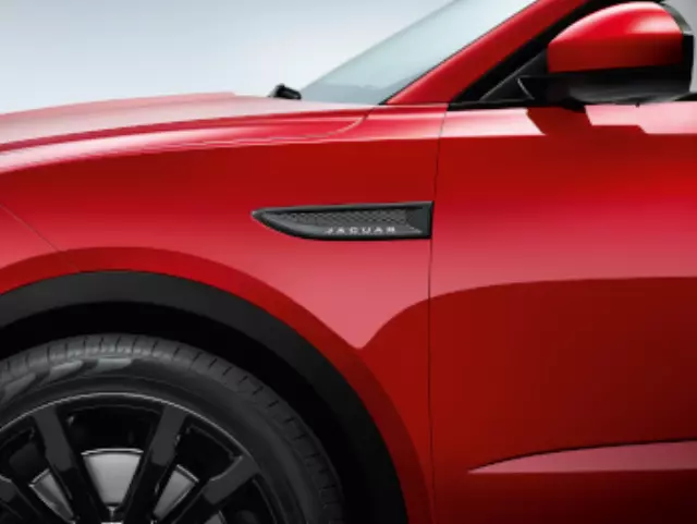 J9C3889 - : Side Power Vent - Carbon Fiber - Right Side for Jaguar: E-Pace Image