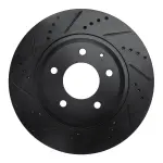 63380044L - : DFC Brake Rotor - Drilled and Slotted - Black for DYNAMIC FRICTION Image