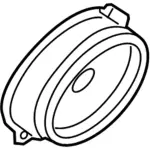 GD9Z18808H - Body: Front Dr Speaker for Lincoln: Continental Image