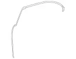 2217310780 - Rear Doors: Door Seal for Mercedes-Benz Image