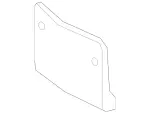 1648850381 - Attachment Parts: License Plate Holder for Mercedes-Benz: GL320, GL550 Image