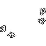 W718241S439 - Body: Bracket Bolt Plate for Ford: F-250 Super Duty, F-350 Super Duty, F-450 Super Duty Image