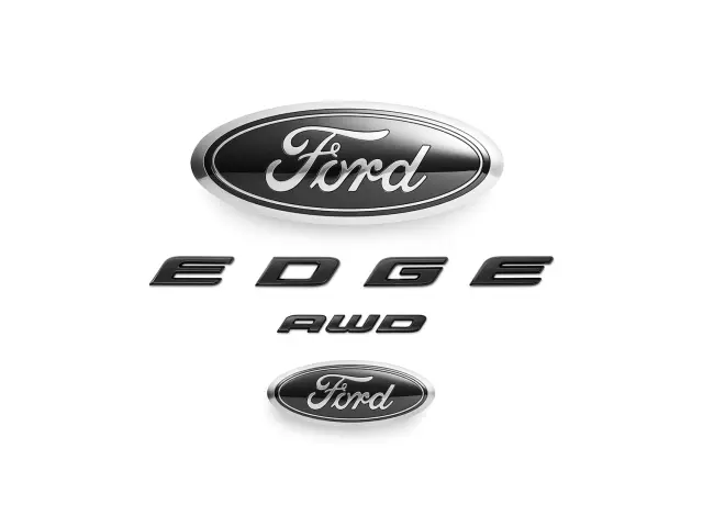 NT4Z9942528BA - Exterior: Front Ford Oval And Tailgate Badges - Black for Ford: Edge Image