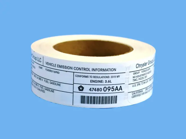 Veci Label Label - Mopar (47480095AA)