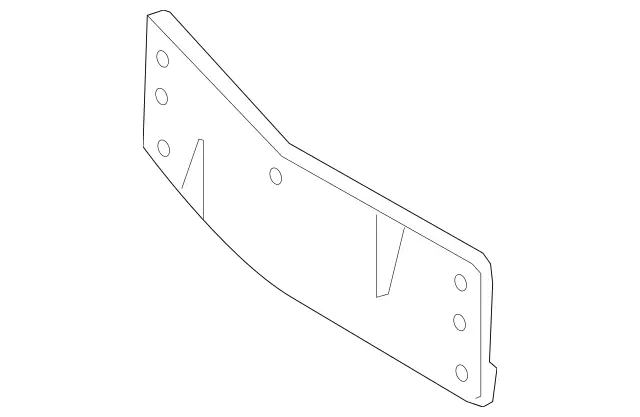 2128850581 - Detachable Parts: License Plate Holder for Mercedes-Benz: E250, E350, E400, E550 Image image
