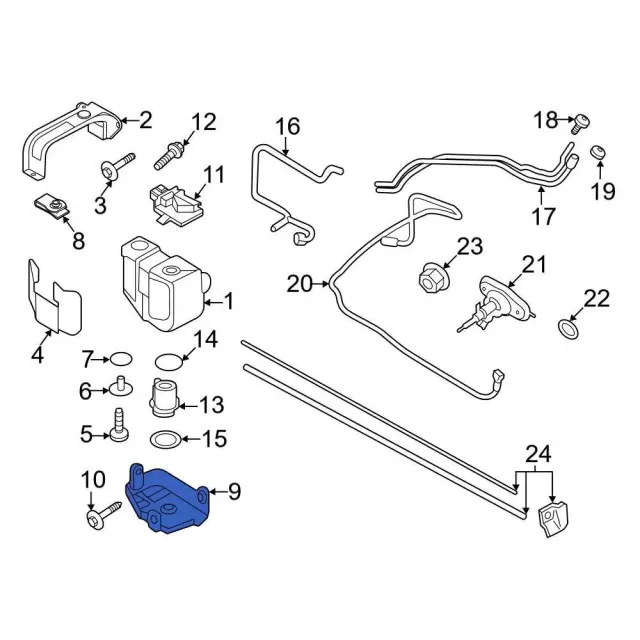 Lower Shield - Ford (HC3Z-5J238-E)