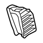 HL3Z19893AA - Body: Louver for Ford: F-150 Image