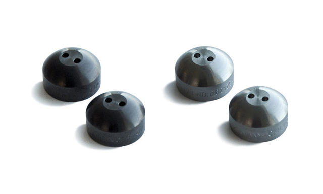 Black Pearl Stainless steel Security Caps, set of 2 - Porsche (PNA70500401)