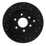 63367093R - : DFC Brake Rotor - Drilled and Slotted - Black for DYNAMIC FRICTION Image