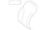 22291083077M48 - : Outer Cover, Seat Backr for Mercedes-Benz Image