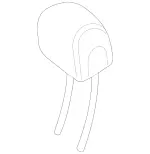 21397007508S77 - Body: Headrest, Outer for Mercedes-Benz Image