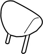 864301BL0A - : Headrest for INFINITI: EX35 Image